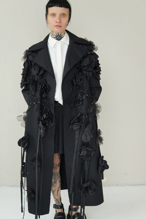 IMPRESSIVE EXTRAVAGANT EVENING COAT 