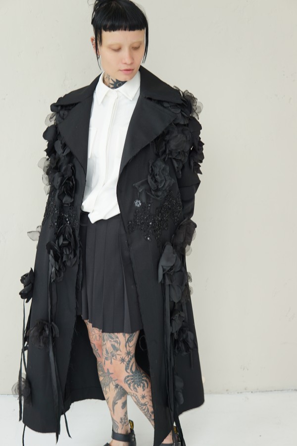 IMPRESSIVE EXTRAVAGANT EVENING COAT 