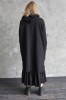 Black long oversized hoodie