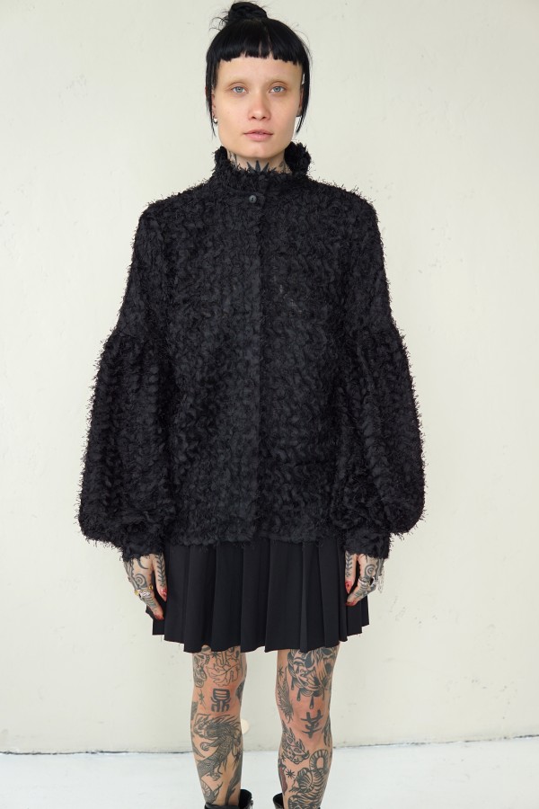 UNIQUE EVENING BLACK SHIRT 