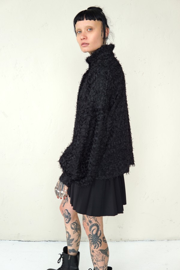 UNIQUE EVENING BLACK SHIRT 