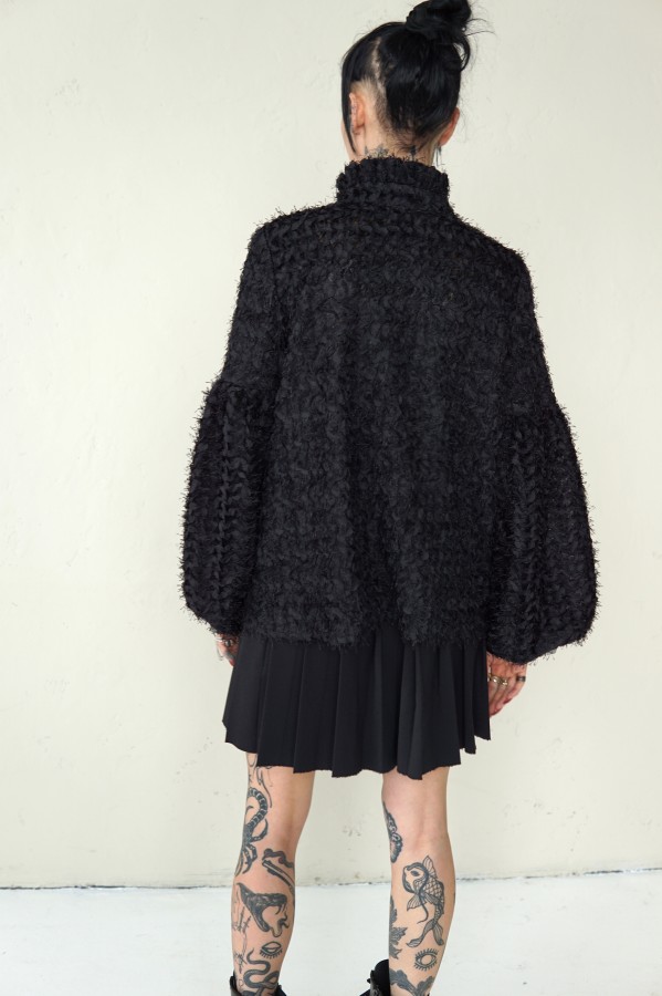 UNIQUE EVENING BLACK SHIRT 