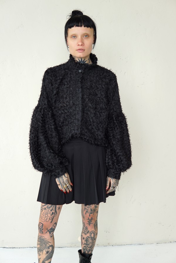 UNIQUE EVENING BLACK SHIRT 