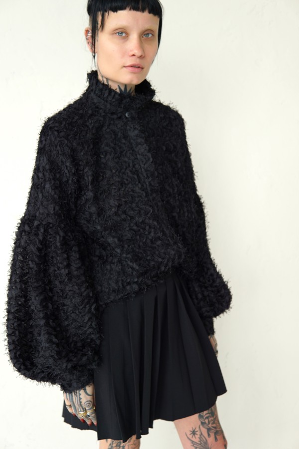 UNIQUE EVENING BLACK SHIRT 