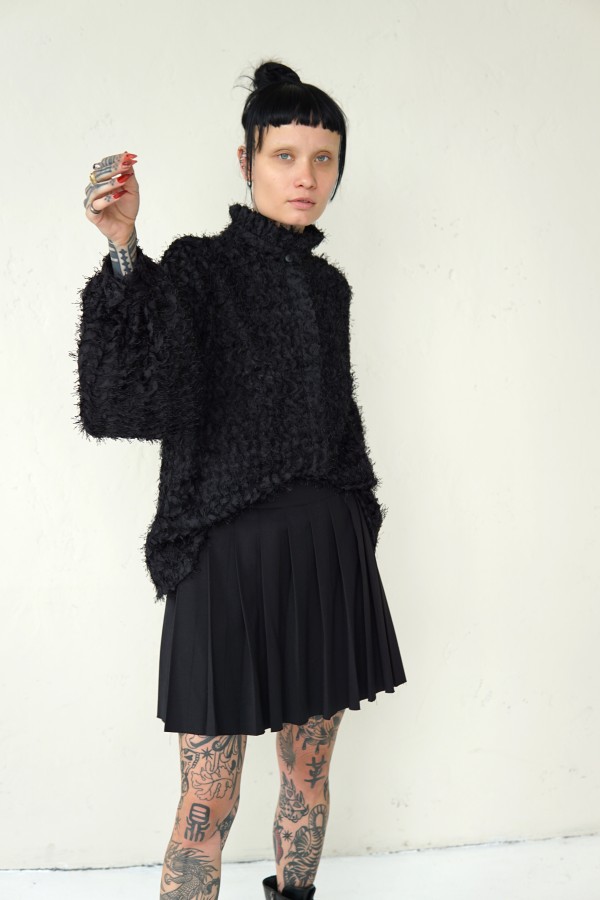 UNIQUE EVENING BLACK SHIRT 