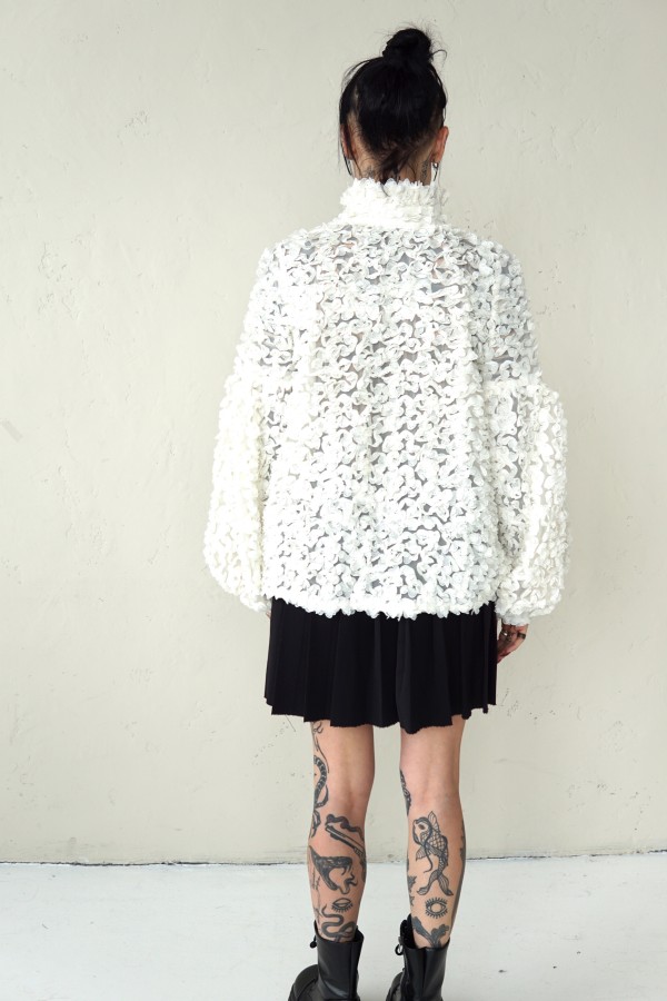 UNIQUE EVENING WHITE SHIRT