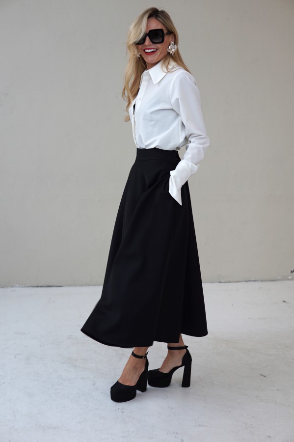 CASUAL WHITE LONG SLEEVE SHIRT