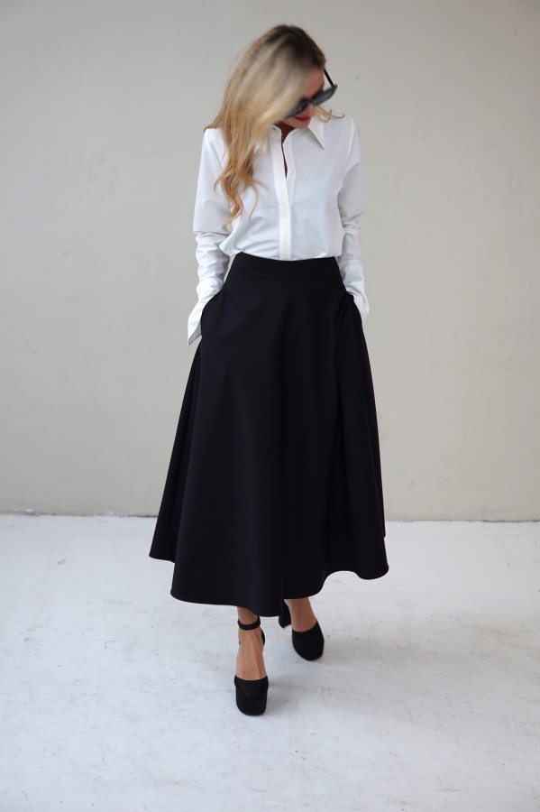 CASUAL WHITE LONG SLEEVE SHIRT