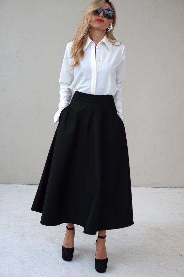 CASUAL WHITE LONG SLEEVE SHIRT