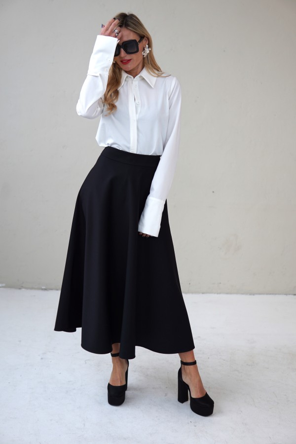 CASUAL WHITE LONG SLEEVE SHIRT