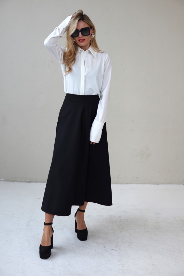 CASUAL WHITE LONG SLEEVE SHIRT