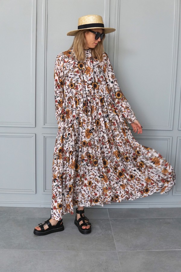 FLORAL DRESS POPPY