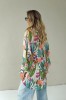 Floral viscose long shirts