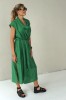 GREEN LONG LINEN DRESS