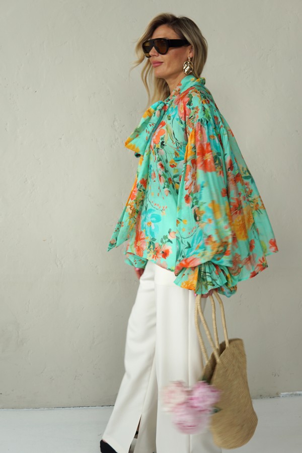 LIGHT FLORAL VISCOSE SHIRTS