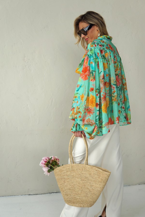 LIGHT FLORAL VISCOSE SHIRTS