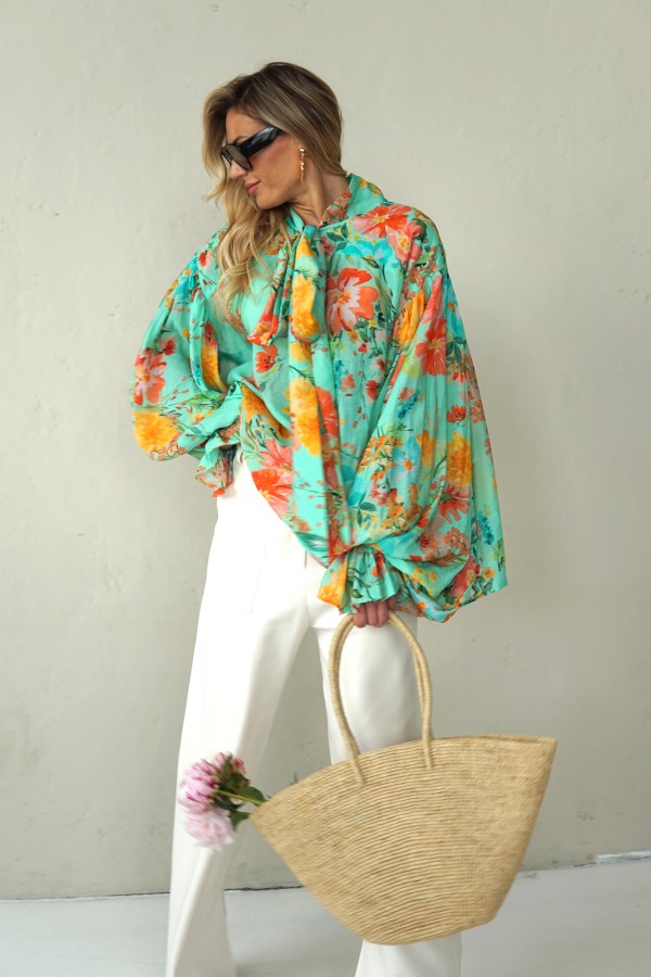 LIGHT FLORAL VISCOSE SHIRTS