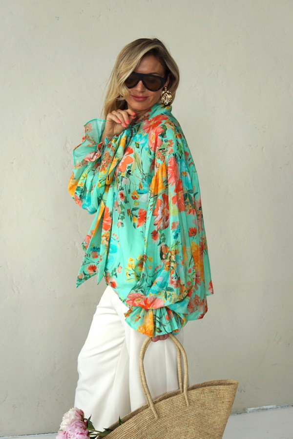 LIGHT FLORAL VISCOSE SHIRTS