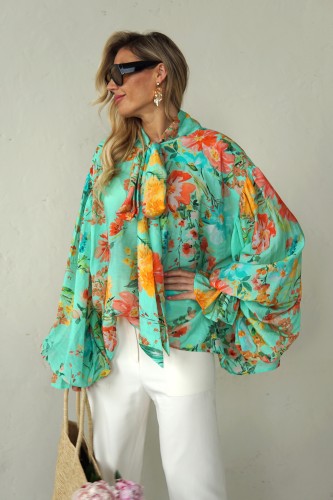 LIGHT FLORAL VISCOSE SHIRTS