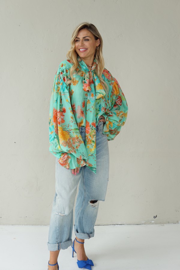 LIGHT FLORAL VISCOSE SHIRTS