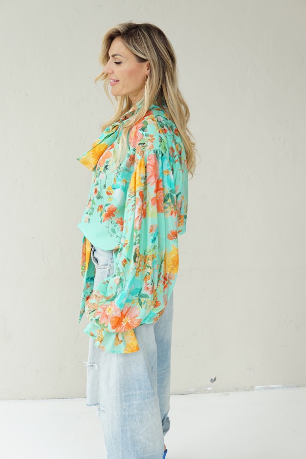 LIGHT FLORAL VISCOSE SHIRTS