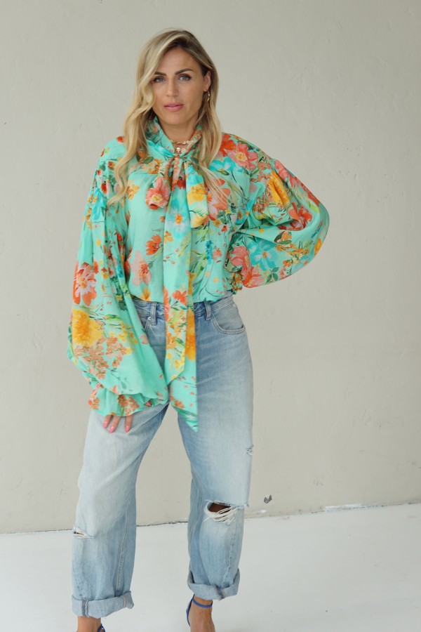 LIGHT FLORAL VISCOSE SHIRTS