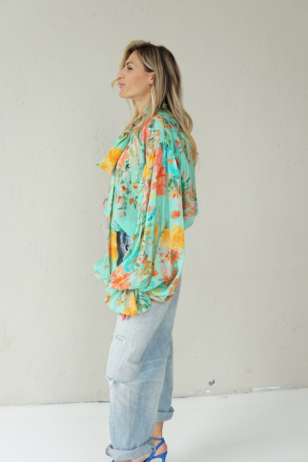 LIGHT FLORAL VISCOSE SHIRTS