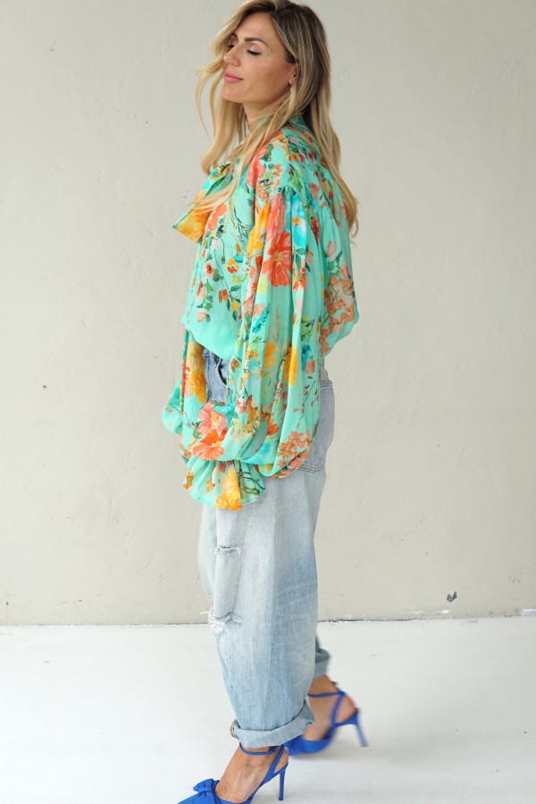 LIGHT FLORAL VISCOSE SHIRTS