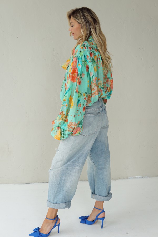 LIGHT FLORAL VISCOSE SHIRTS