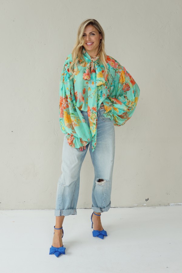 LIGHT FLORAL VISCOSE SHIRTS