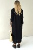 LOOSE SILHOUETTE LONG LINEN DRESS 