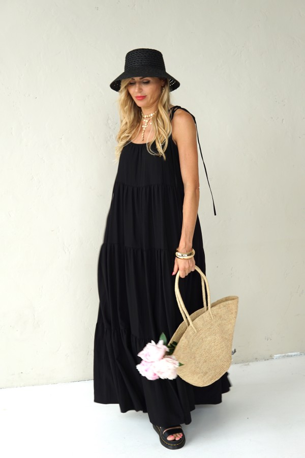 Long flowing viscose dress