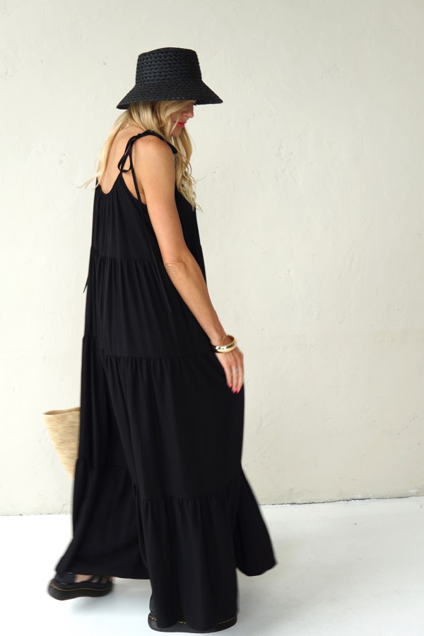 Long flowing viscose dress