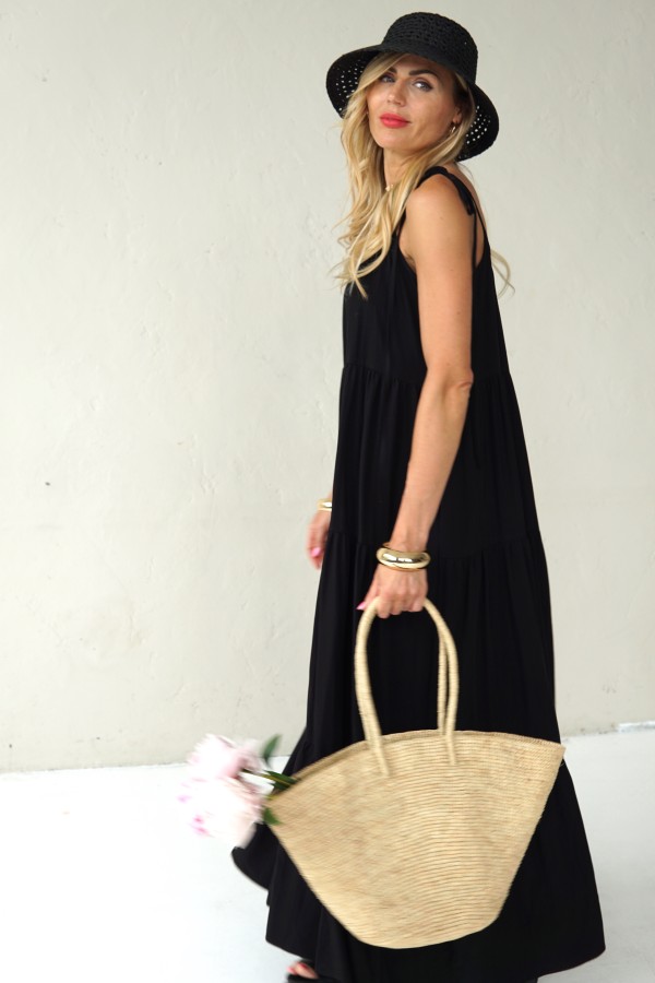 Long flowing viscose dress