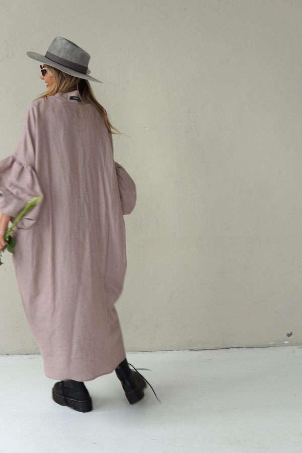 OVERSIZED LINEN DRESS