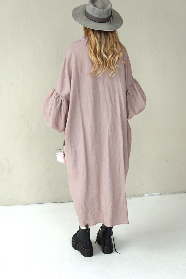 OVERSIZED LINEN DRESS