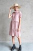 PINK VISCOSE SHIRT DRESS