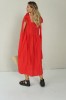 ROMANTIC LINEN RED DRESS