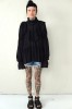 STYLISH BLACK BLOUSE WITH WIDE SLEEVES