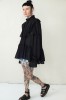 STYLISH BLACK BLOUSE WITH WIDE SLEEVES