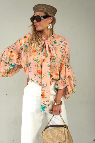 SUMMER LIGHT FLORAL VISCOSE SHIRTS