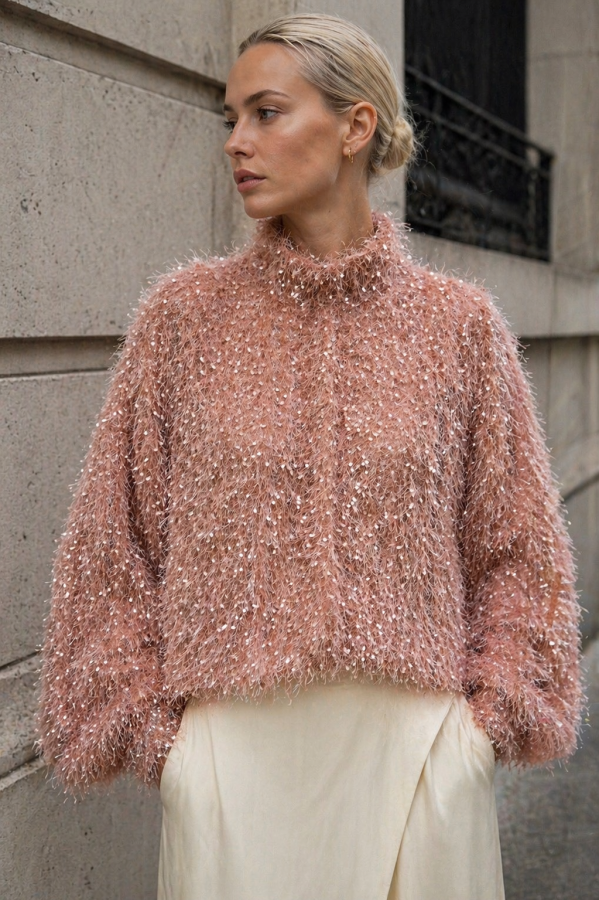 UNIQUE EVENING PINK SHIRT