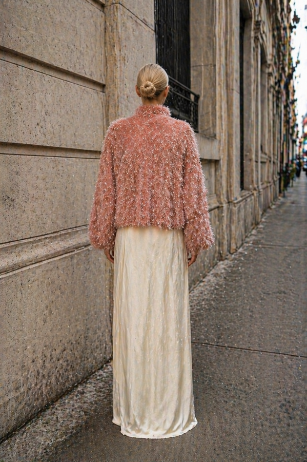 UNIQUE EVENING PINK SHIRT