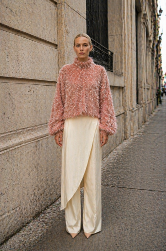 UNIQUE EVENING PINK SHIRT