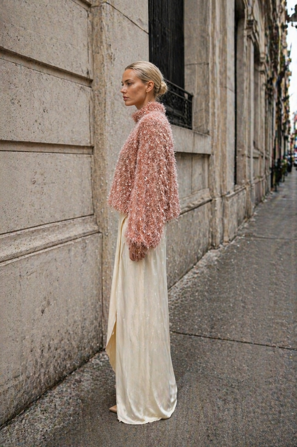 UNIQUE EVENING PINK SHIRT