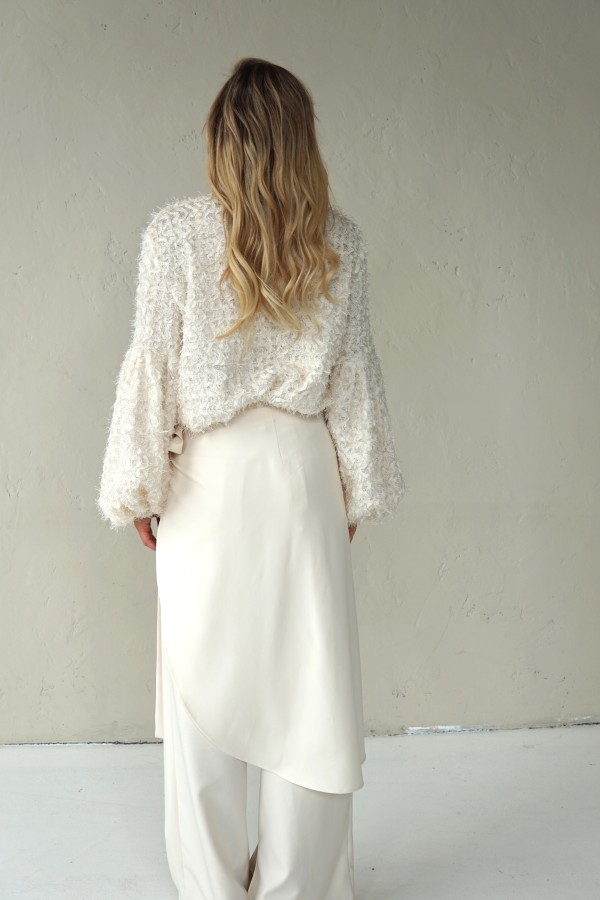 UNIQUE EVENING WHITE SHIRT