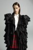 Black Ruffle Avant-Garde Blazer