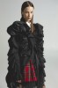 Black Ruffle Avant-Garde Blazer