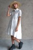 WHITE COTTON SHIRT DRESS