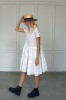 WHITE EMBROIDERED SHIRT DRESS